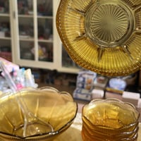 ‏Glass set طقم أمريكي عتيق ماركة انكور هوكنج