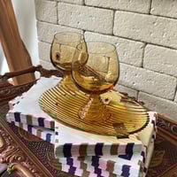 قلاص فنتج لون العنبر | من نوادر ماركة SOGA GLASS ا...