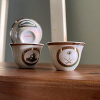 فنجال نمط بريق اللؤلؤ - صناعة يابانية فنتج اصدار ا...