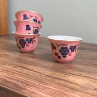 فنجال عتيق نمط حصاد العنب | صناعة يابانية من الثما...