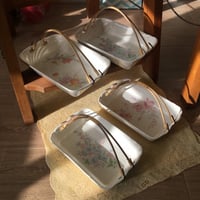 صحن فنتج صناعة يابانية - بمسكة من الخيزران