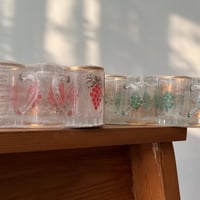 Teacup بيالات شاي فنتج نمط عنقود العنب