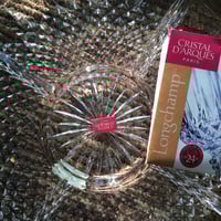 صحن مقسم من الكرستال الفاخر