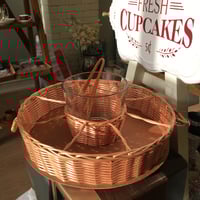 سلة فنتج مقسّمه من الخيزران، صناعة كورية