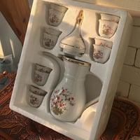 ‏Dallah set and Arabic coffee cup, طقم فنتج صناعة...