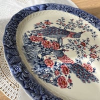 Dish صحن بيضاوي عتيق ونادر - صناعة يابانية