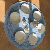 صحون فنتج بتوريد أزرق