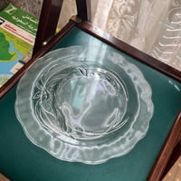 صحن زجاج فنتج صناعة اندونيسية