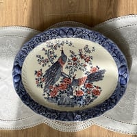 Dish صحن بيضاوي عتيق ونادر - صناعة يابانية