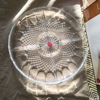 صحن مقسم من الكرستال الفاخر