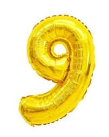 بالونات الارقام الذهبية