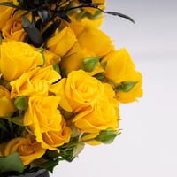 مزهرية الازهار الصفراء