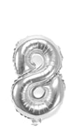بالونات الارقام الفضية