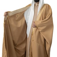 بشت كشميري شتوي فاخر – لون بيج أنيق