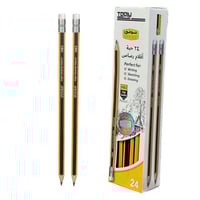قلم رصاص 24 حبة TOOLY TL-P121H1-24 HB2