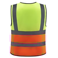 سترة السلامة عاكس أصفر وبرتقالي فسفوري LAWAZIM K10...