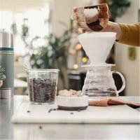 ورق فلتر ترشيح قهوة ابيض مقاس 02 ( 2-4 كوب ) 40 حب...