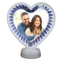 مرايا سحرية مضيئة شكل قلب 3D