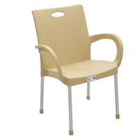 كرسي بلاستيك أرجل المنيوم