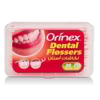 اورينكس أعواد أسنان بلاستيك مغلف 20 حبة Orinex