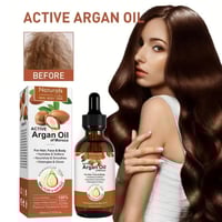 ناتشورال زيت لنمو الشعر والحواجب والرموش بزيت الار...