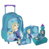 طقم شنطة مدرسة بعجلات 17 انش 5 قطع SBC 4757-092