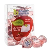 بيوتي سستم كبسولات غسول فم لمرة واحدة بنكهة الفراو...