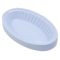 صحن بلاستيك بيضاوي 50 صحن 195*115 ملم 3P-1