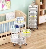 سلة تخزين متعددة الوظائف 5 ارفف 31*31*87 سم MS-233...