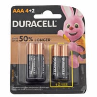 بطارية 1.5 فولت DURACELL MN2400-LR03 4+2 AAA