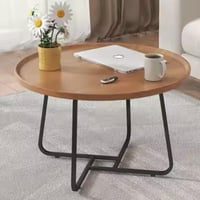 طقم طاولات خدمة خشب بيج قطعتين AW16323-2