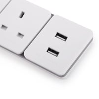 توصيلة كهربائية 2 مقابس 2 يو اس بي 1.5 متر 3250 وا...