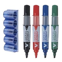 طقم قلم سبورة رأس مشطوف مع حامل أقلام PILOT