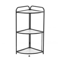 رف تخزين زاوية قابل للطي 3 ارفف لون اسود 87*38*7.5...