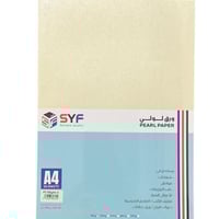 ورق لولي لماع بيج 180 غرام 50 ورقة SYF PC180gA4-3