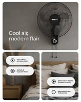 مروحة جدارية 16 انش Electro General FWL-BK16