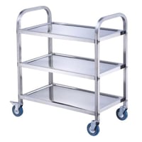 عربة تقديم ستيل 3 طبقات بعجلات EX-85350