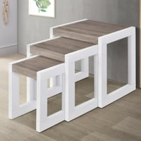 طقم طاولات جانبية 3 حبات ماليزي MLY-713