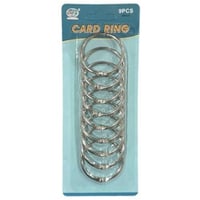 طقم حلقات معدنية فضي 38 ملم 9 حبات SBC 7938-031