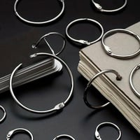 طقم حلقات معدنية فضي 38 ملم 9 حبات SBC 7938-031