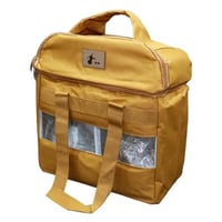 شنطة دلال للرحلات قماش بني SH24328