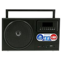 مكبر صوت و راديو ( بلوتوث + USB + AUX + ذاكرة ) KR...