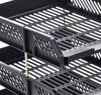 سلة ورق مكتب بلاستيك 3 رفوف SYF-738-3B