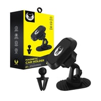 حامل جوال للسيارة مغناطيس 2 في 1 للوحة القيادة ولف...