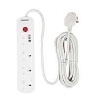 توصيلة كهرباء 5 متر 4 مقابس REBUNE RE400-5M