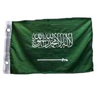 علم السعودية طبقتين مع حلقات 80*120 سم sbc 3584-01...