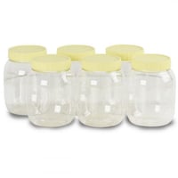 علب بلاستيكية شفافة 500 مل 6 قطع arty pet B-104