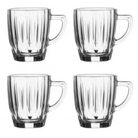 طقم اكواب زجاج 4 قطع 280 مل Mister Home MH/60136