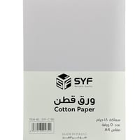 ورق قطن 180 غرام 50 ورقة SYF-C180 A4