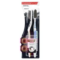 فرشاة اسنان بارودنت اكتيف بالفحم شعيرات متوسطة قطع...